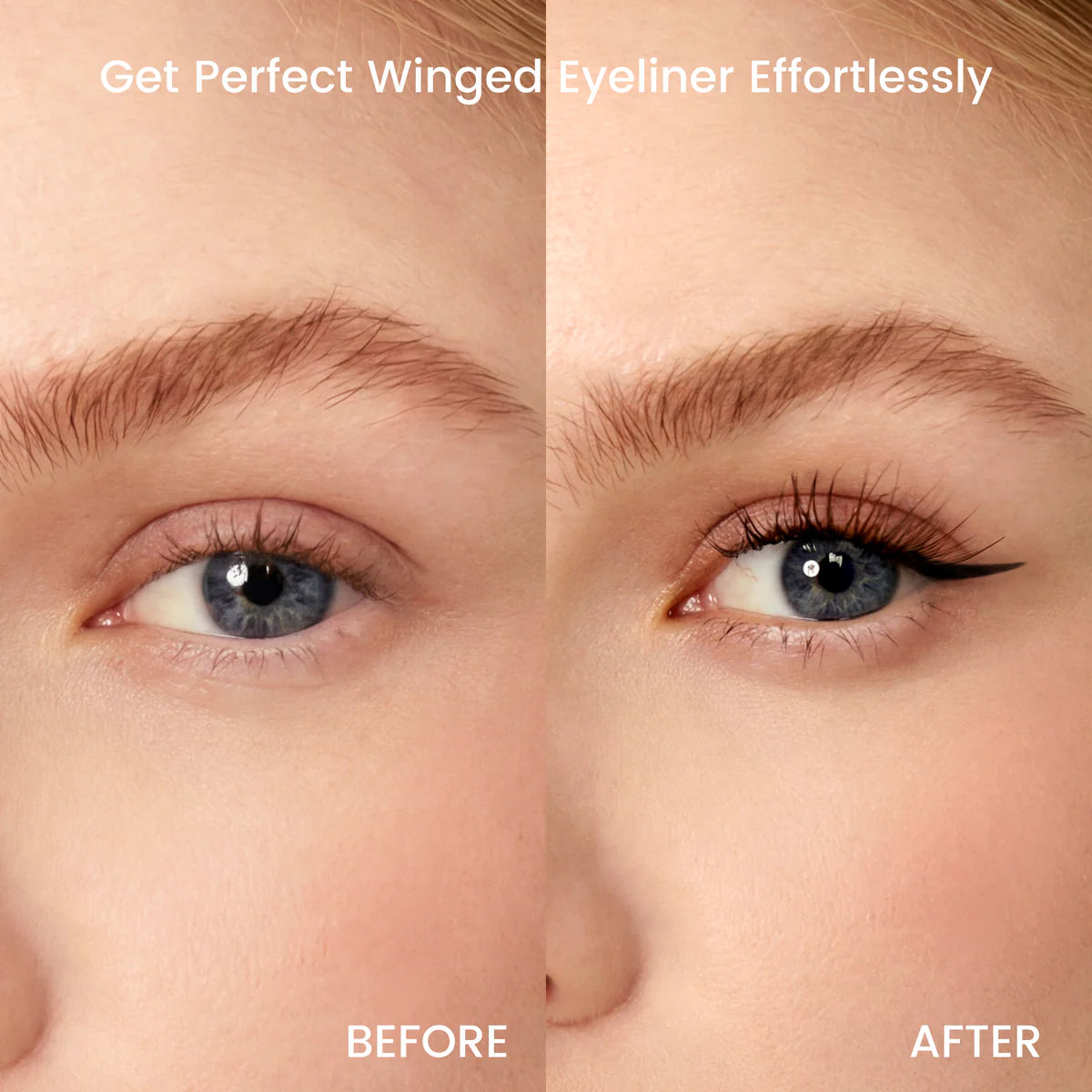 V-Flash Stamp Eyeliner left and right wing tips close-up